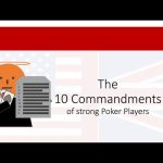 The 10 commandments of live poker